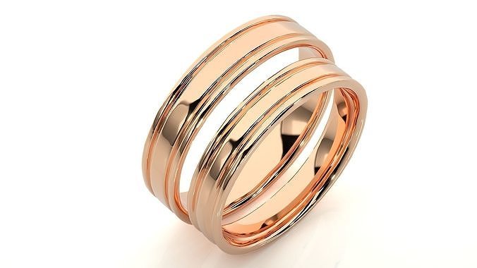 Band ring - 9301 3D print model