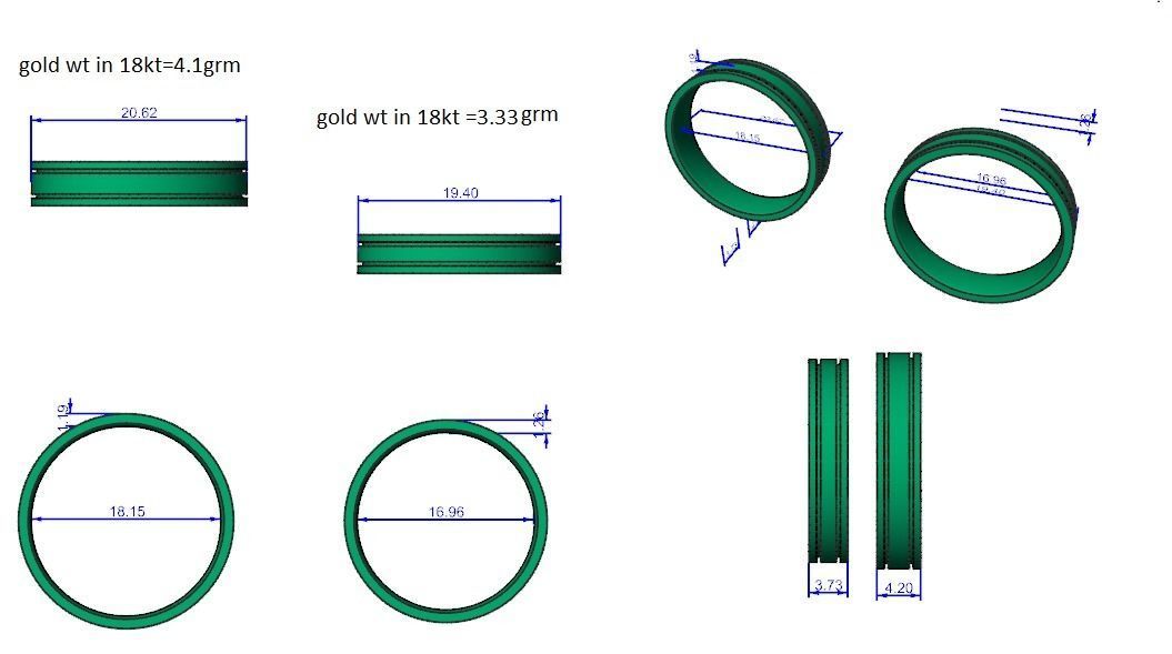Band ring - 9263 3D print model_5