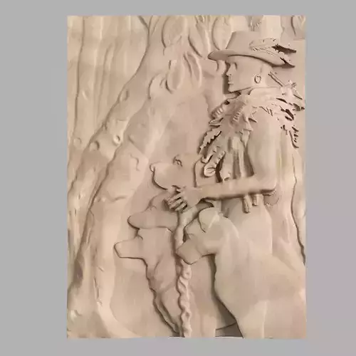 Pets and Owner CNC Panel 3D print model