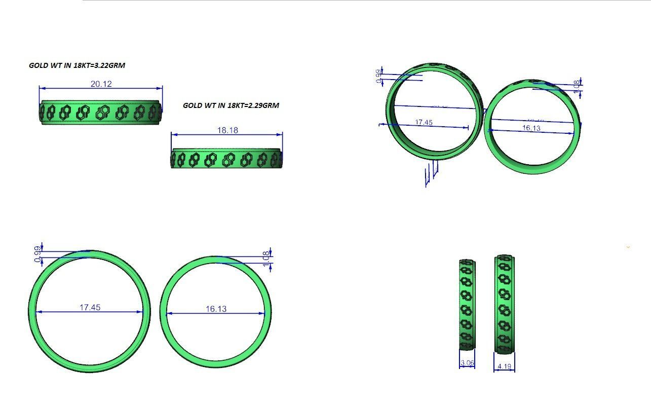 Band ring - hj4 1604 3D print model_12