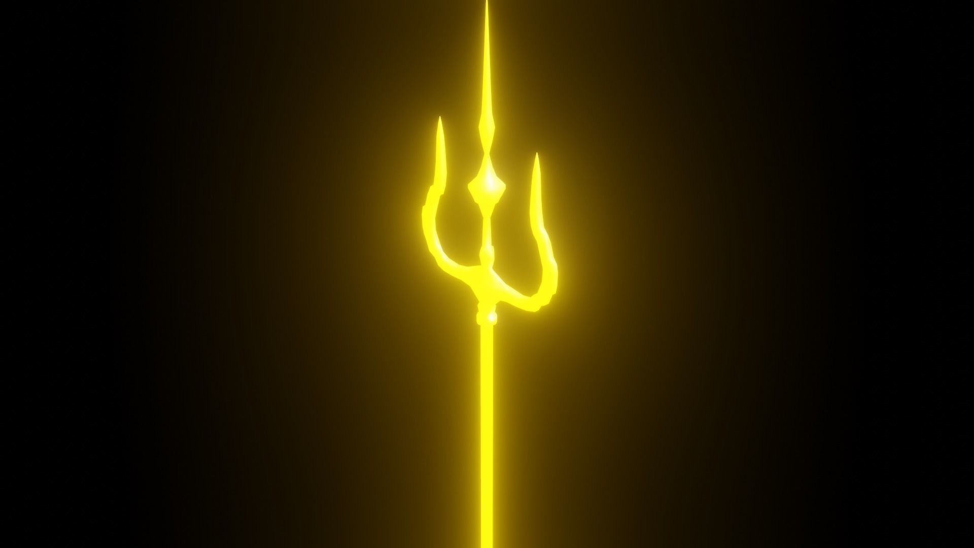 Lord shiva The Destroyer  Weapon Trishul  Low-poly 3D model_2