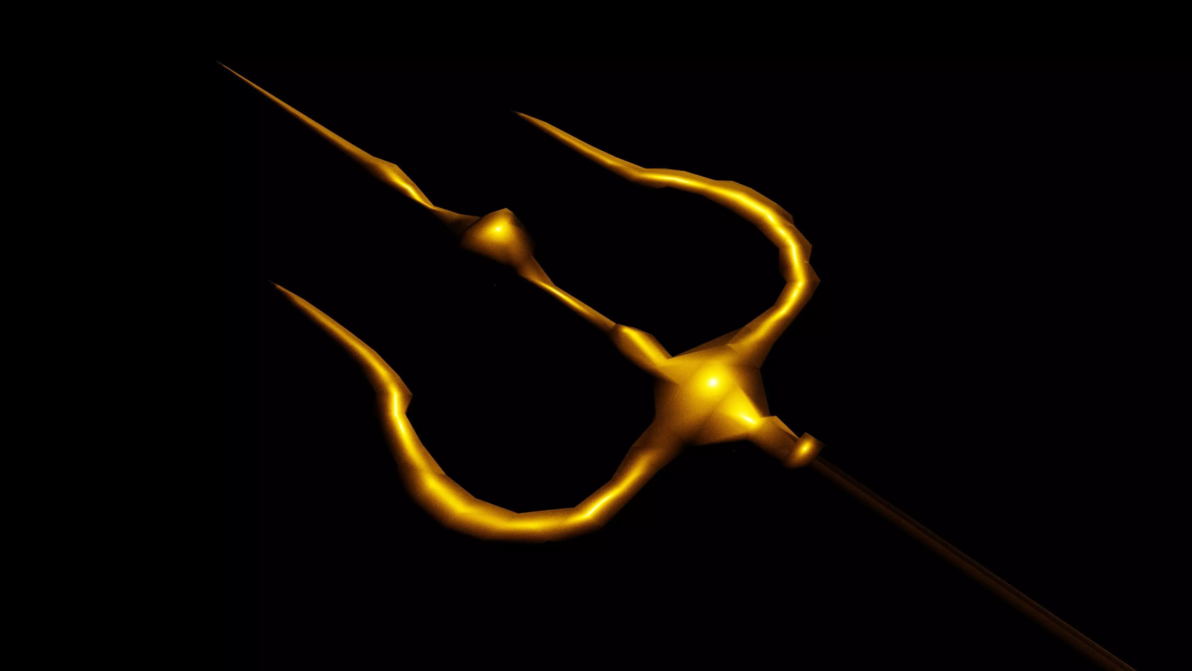 Lord shiva The Destroyer  Weapon Trishul  Low-poly 3D model_0