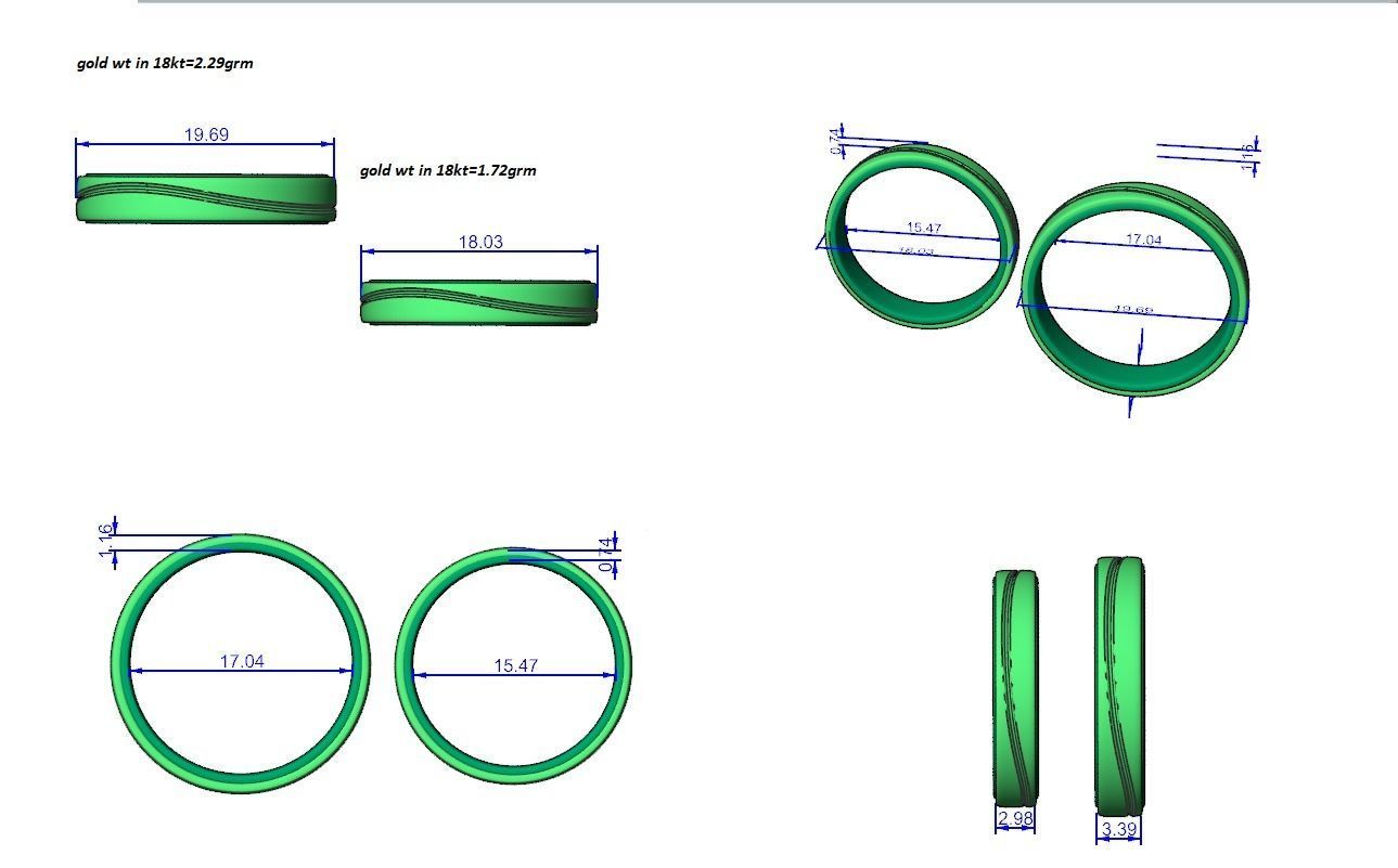 Band ring - hj4  1595 3D print model_12