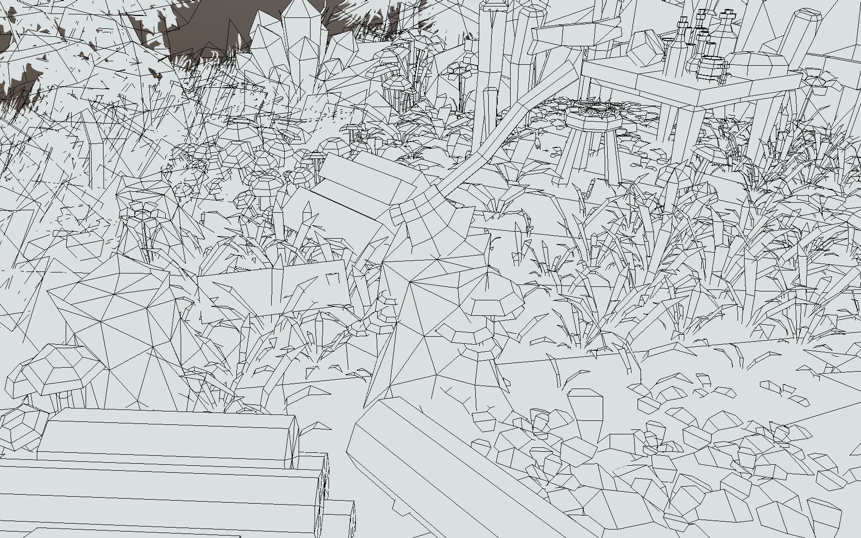 Forest Asset Bundle - hand painted Low-poly 3D model_7