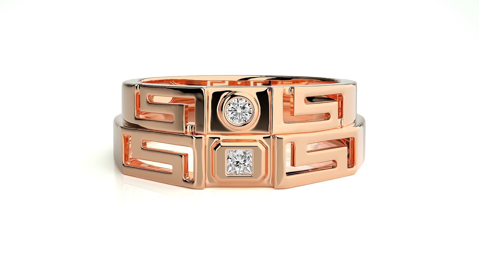 Band ring - hj4  1582 3D print model_3