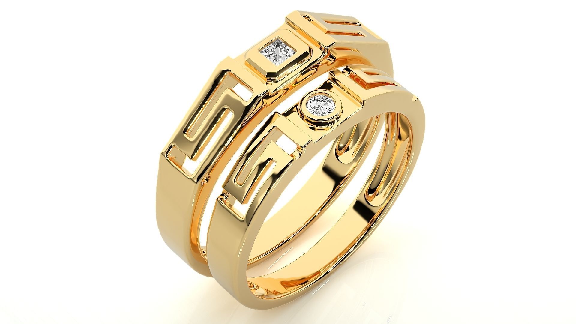 Band ring - hj4  1582 3D print model_11