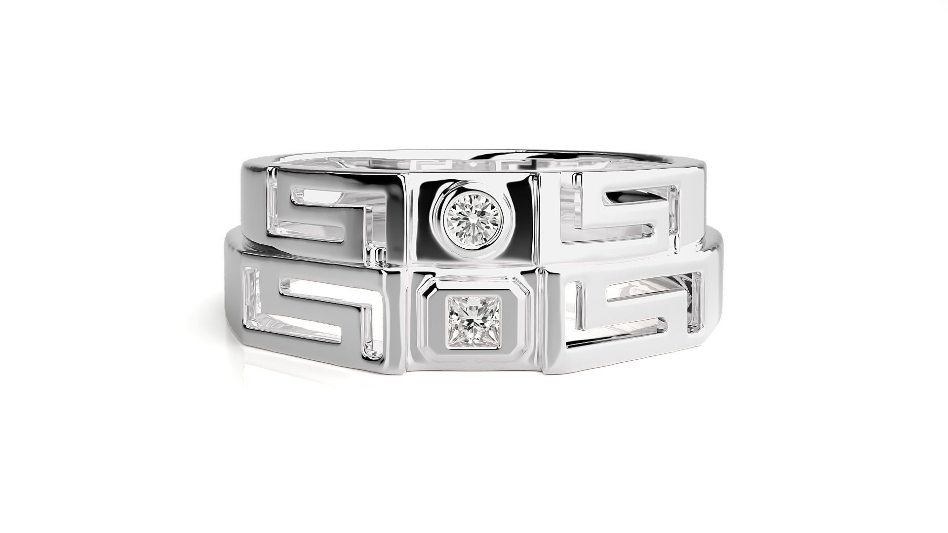 Band ring - hj4  1582 3D print model_6