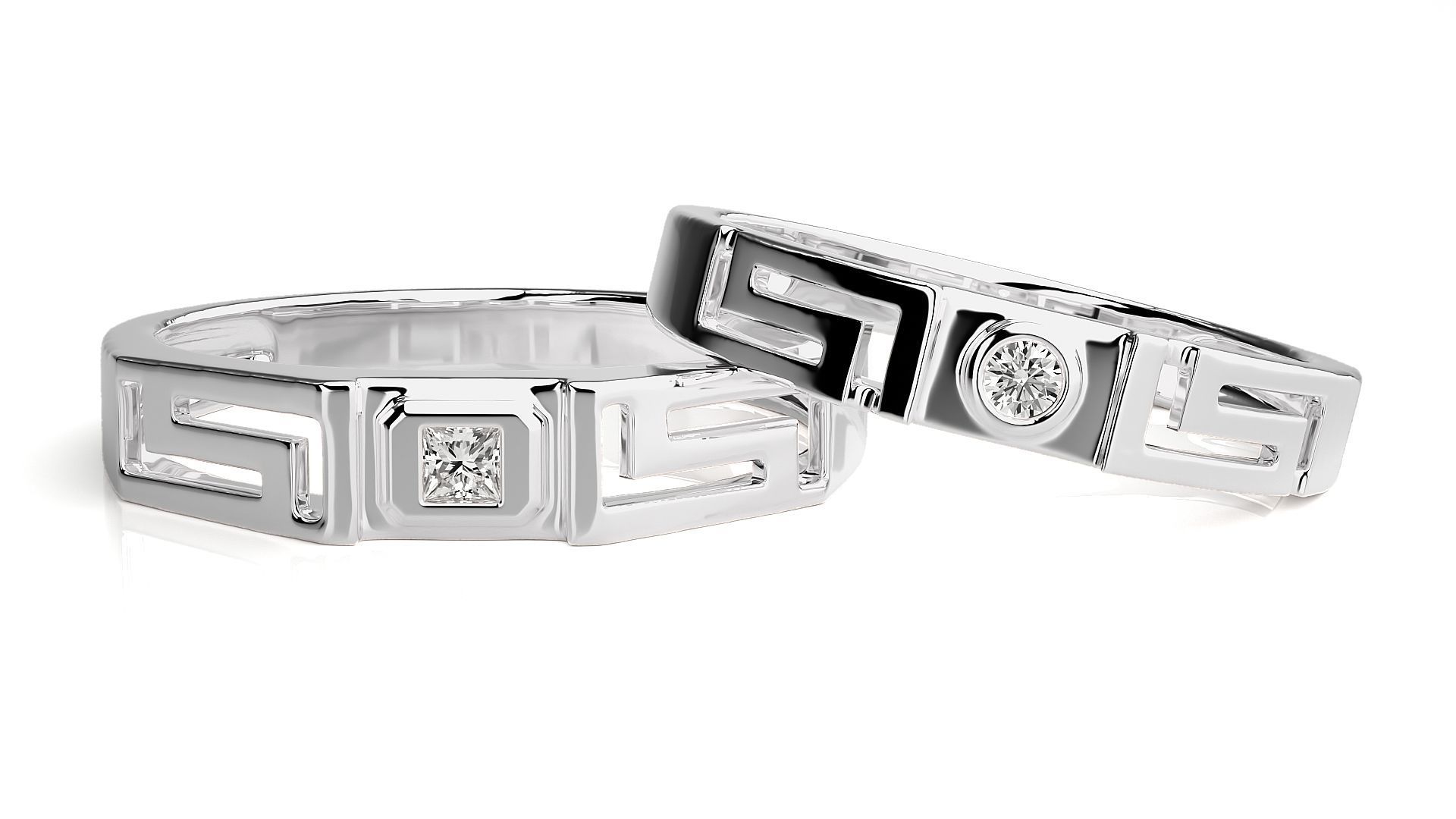 Band ring - hj4  1582 3D print model_4