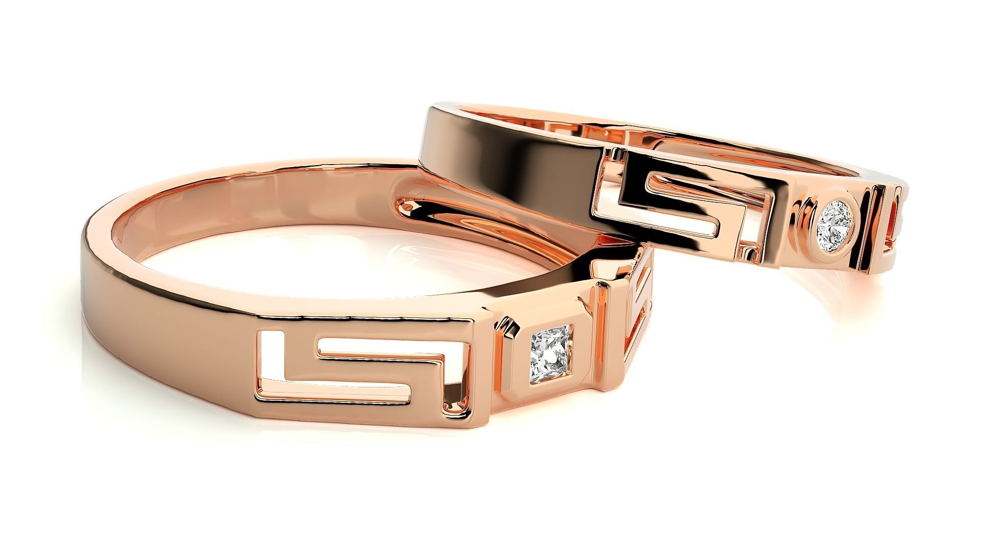 Band ring - hj4  1582 3D print model_2