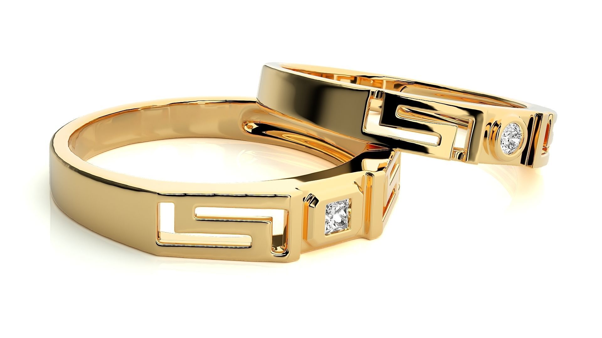 Band ring - hj4  1582 3D print model_9