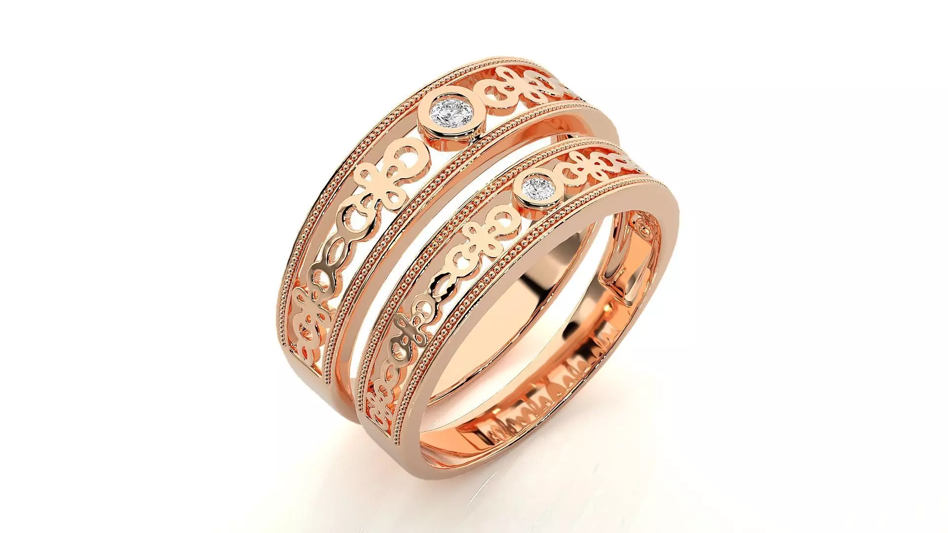 Band ring - hj4 1566 3D print model