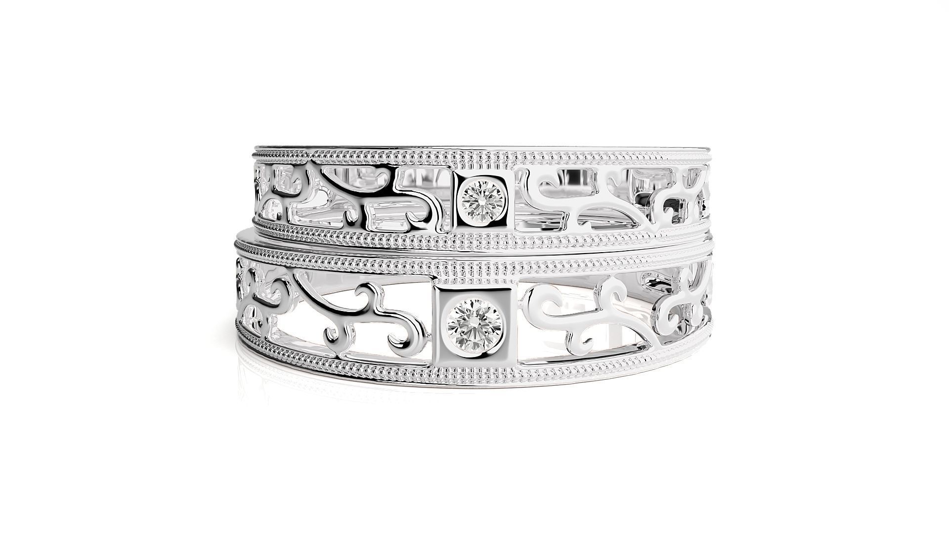 Band ring - hj4  1562 3D print model_6