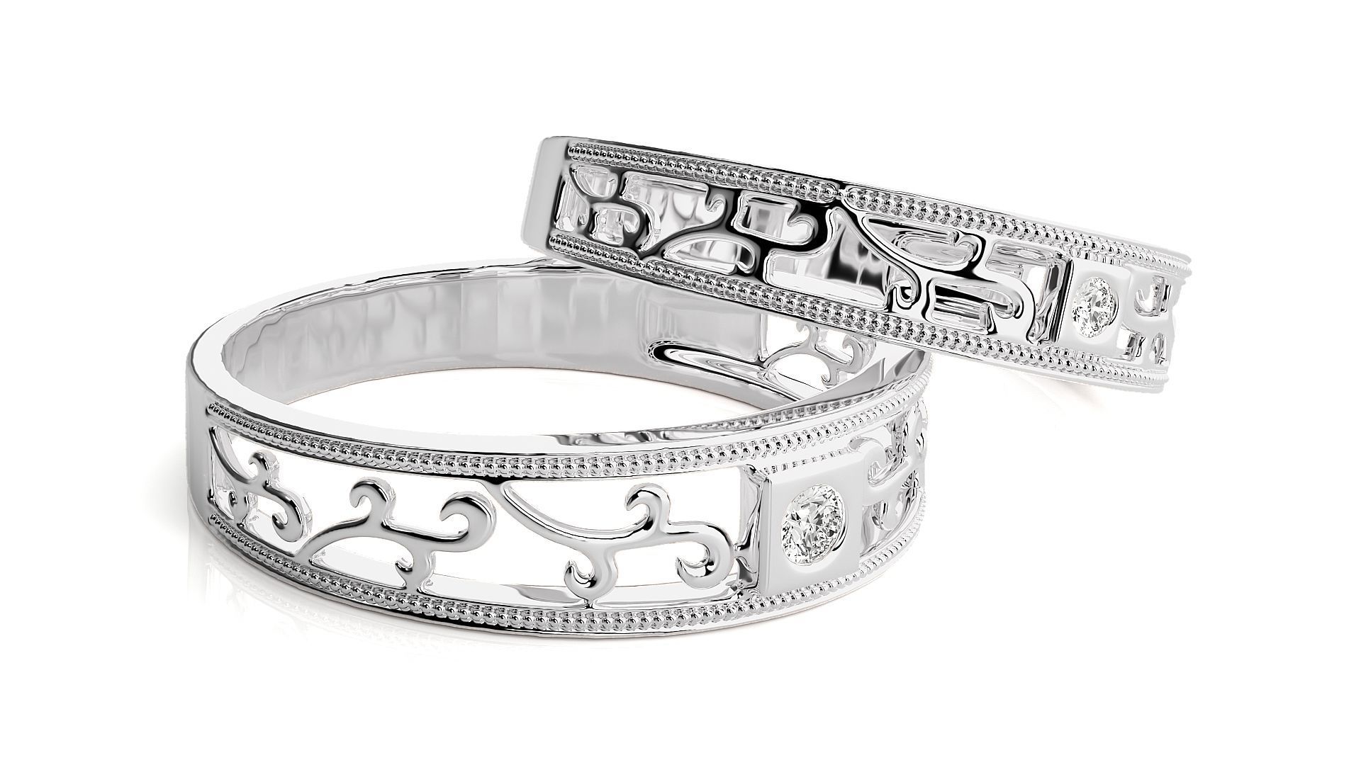 Band ring - hj4  1562 3D print model_5