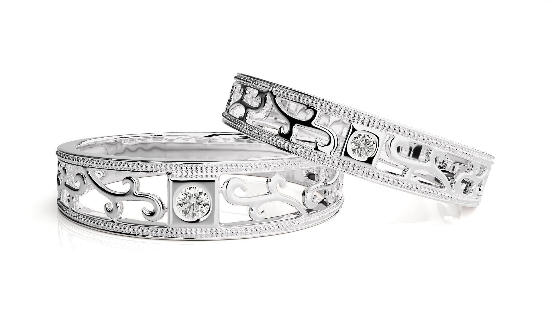 Band ring - hj4  1562 3D print model_4