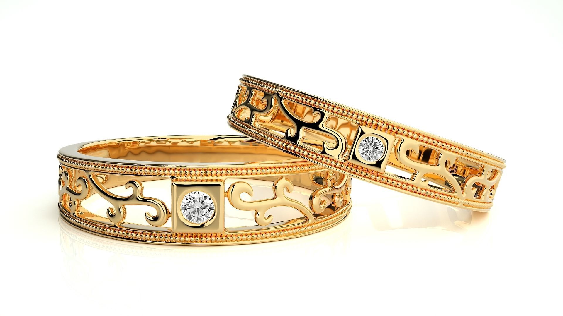 Band ring - hj4  1562 3D print model_8