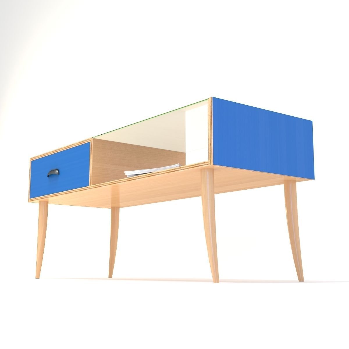 Retro Cupboard 3D model_6
