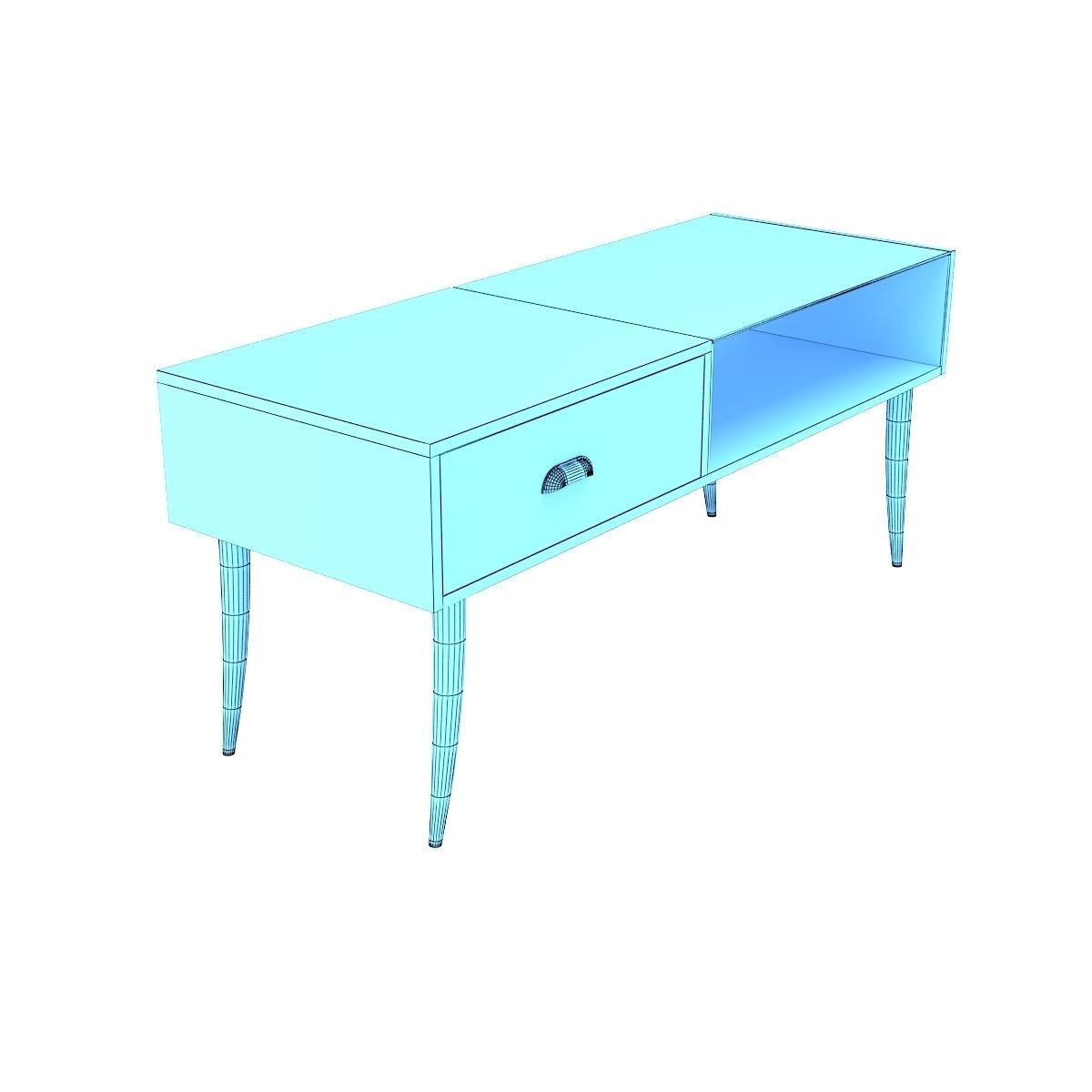 Retro Cupboard 3D model_9