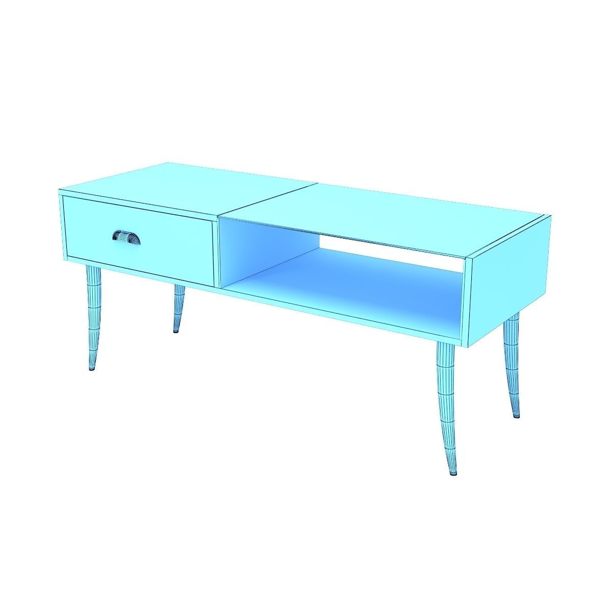 Retro Cupboard 3D model_8