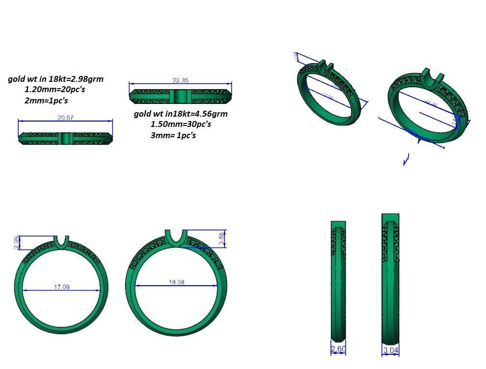Band ring - HC0713 286 MS381 3D print model_6