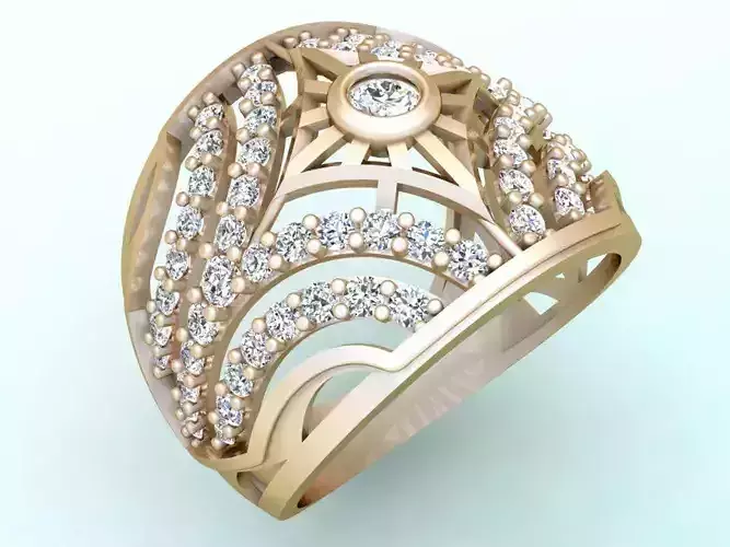  Italian rings - Womens Rings - N6666 3D print model