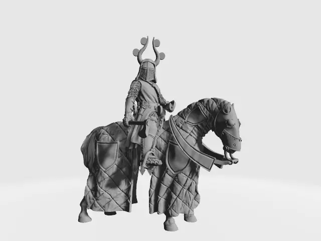 King Valdemar The Great medieval Danish king 3D print model_0