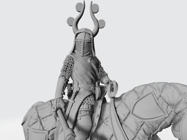 King Valdemar The Great medieval Danish king 3D print model_11