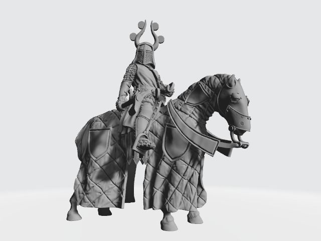 King Valdemar The Great medieval Danish king 3D print model_1