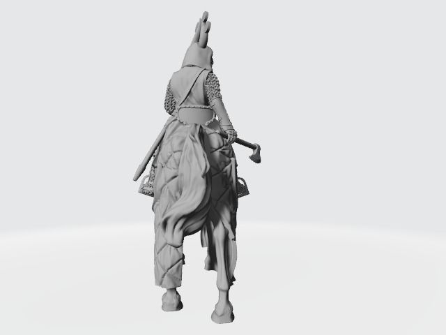 King Valdemar The Great medieval Danish king 3D print model_7