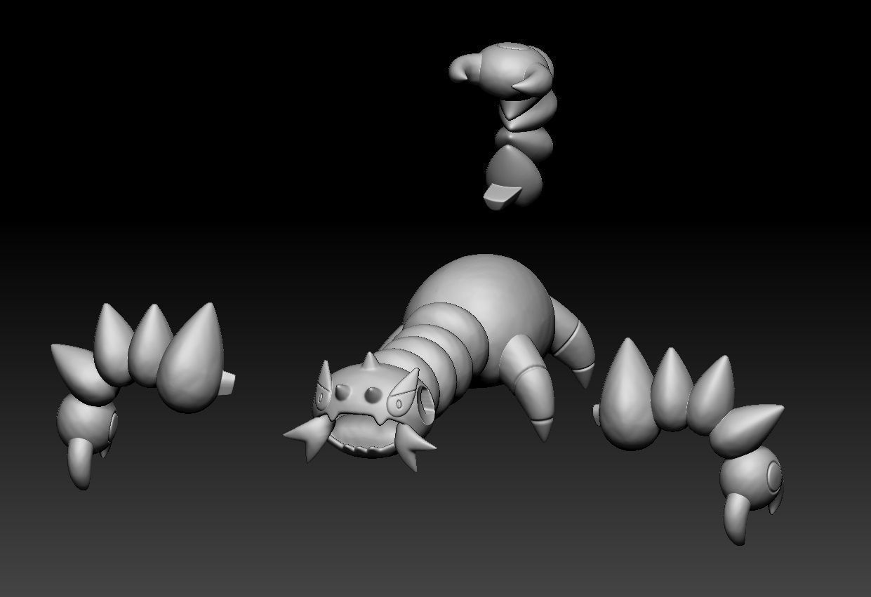 Pokemon Skorupi Drapion 3D print model_2