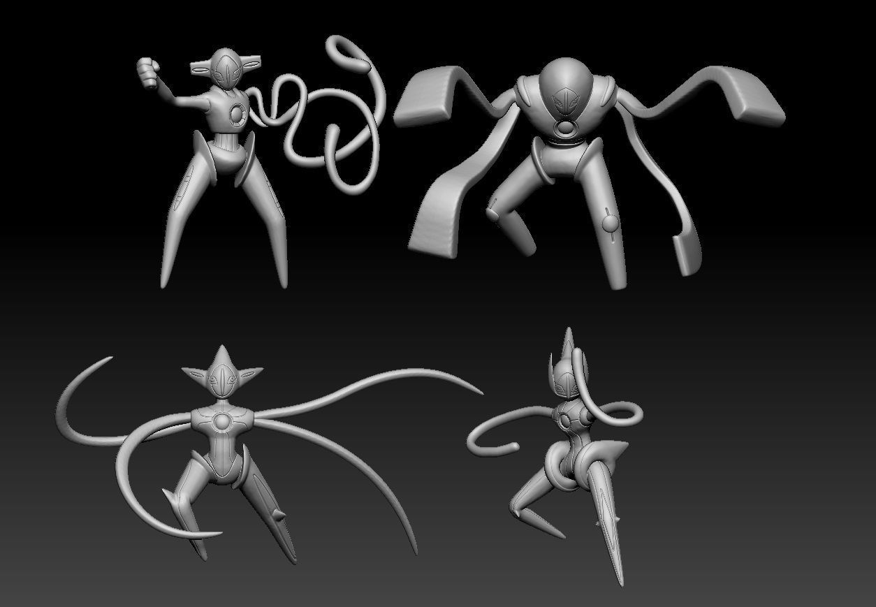 Pokemon Deoxys 3D print model_1