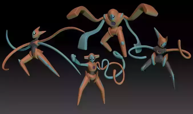 Pokemon Deoxys 3D print model