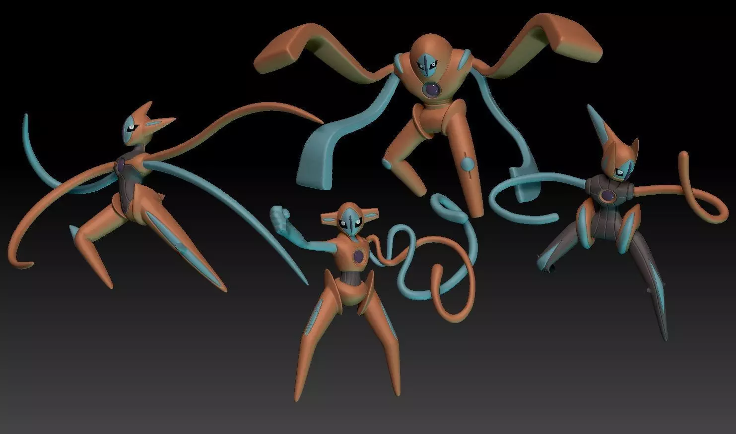 Pokemon Deoxys 3D print model_0