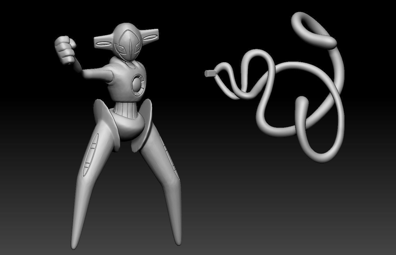 Pokemon Deoxys 3D print model_2