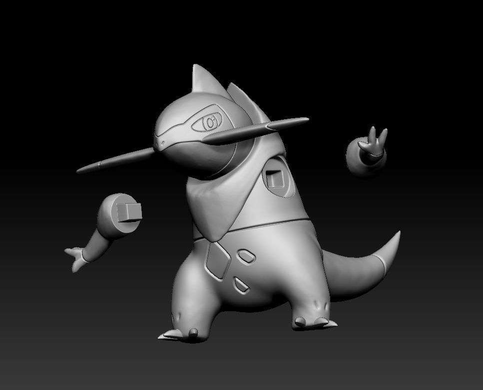 Pokemon Axew Fraxure Haxorus 3D print model_2