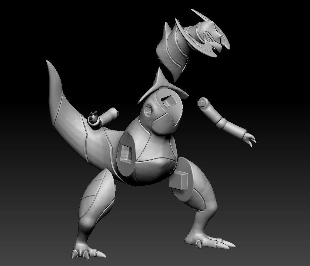 Pokemon Axew Fraxure Haxorus 3D print model_3