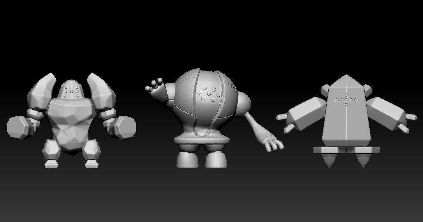 Pokemon Regice Regirock Registeel 3D print model_1