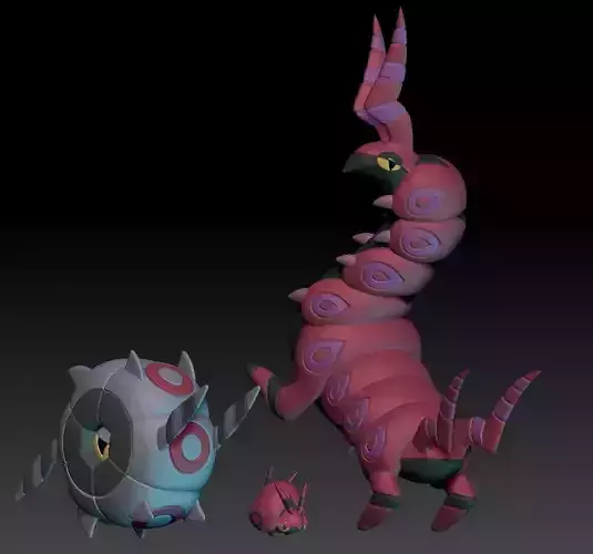 Pokemon Venipede Whirlipede Scolipede