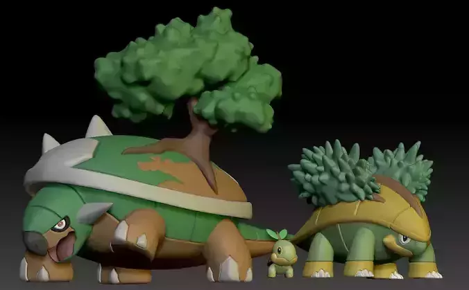 Pokemon Turtwig Grotle Torterra