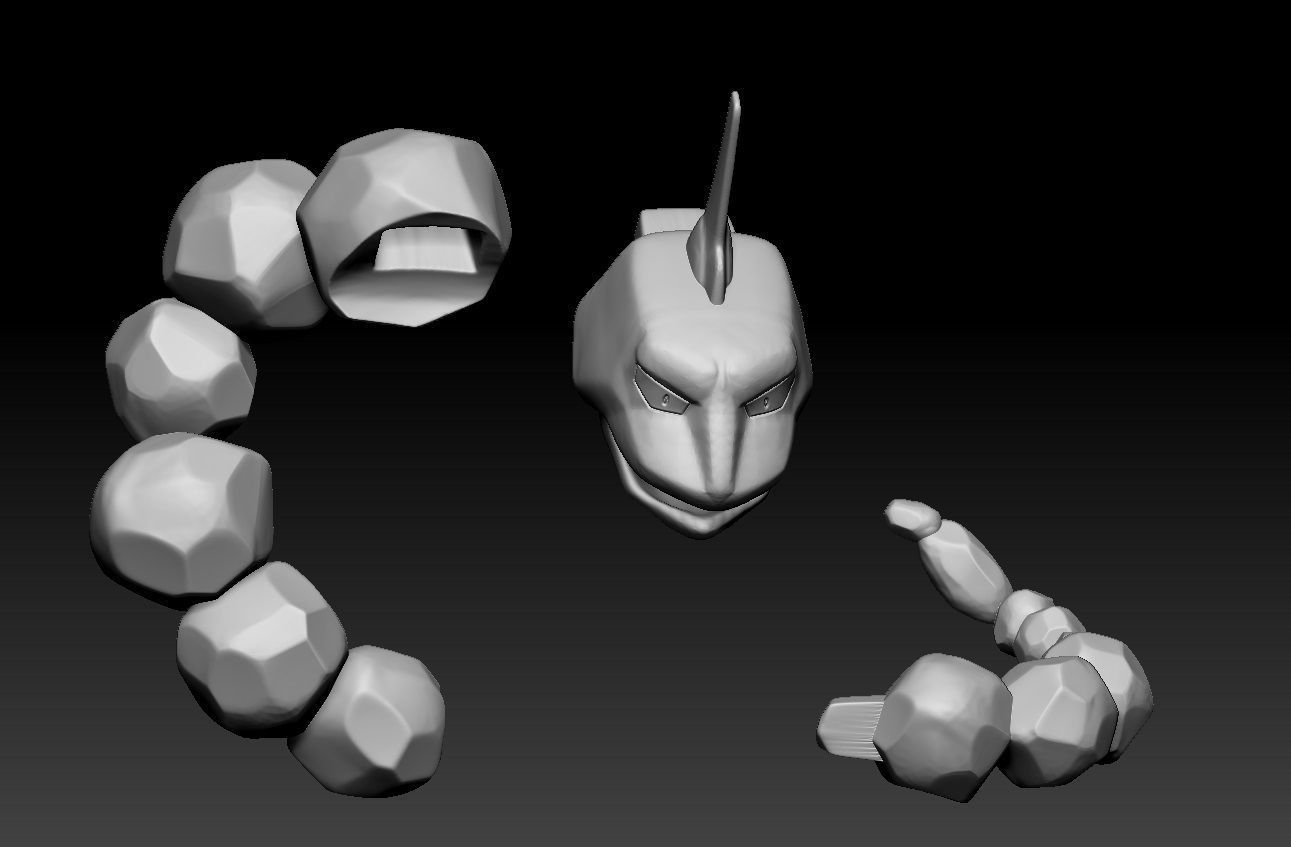 Pokemon Onix 3D print model_1