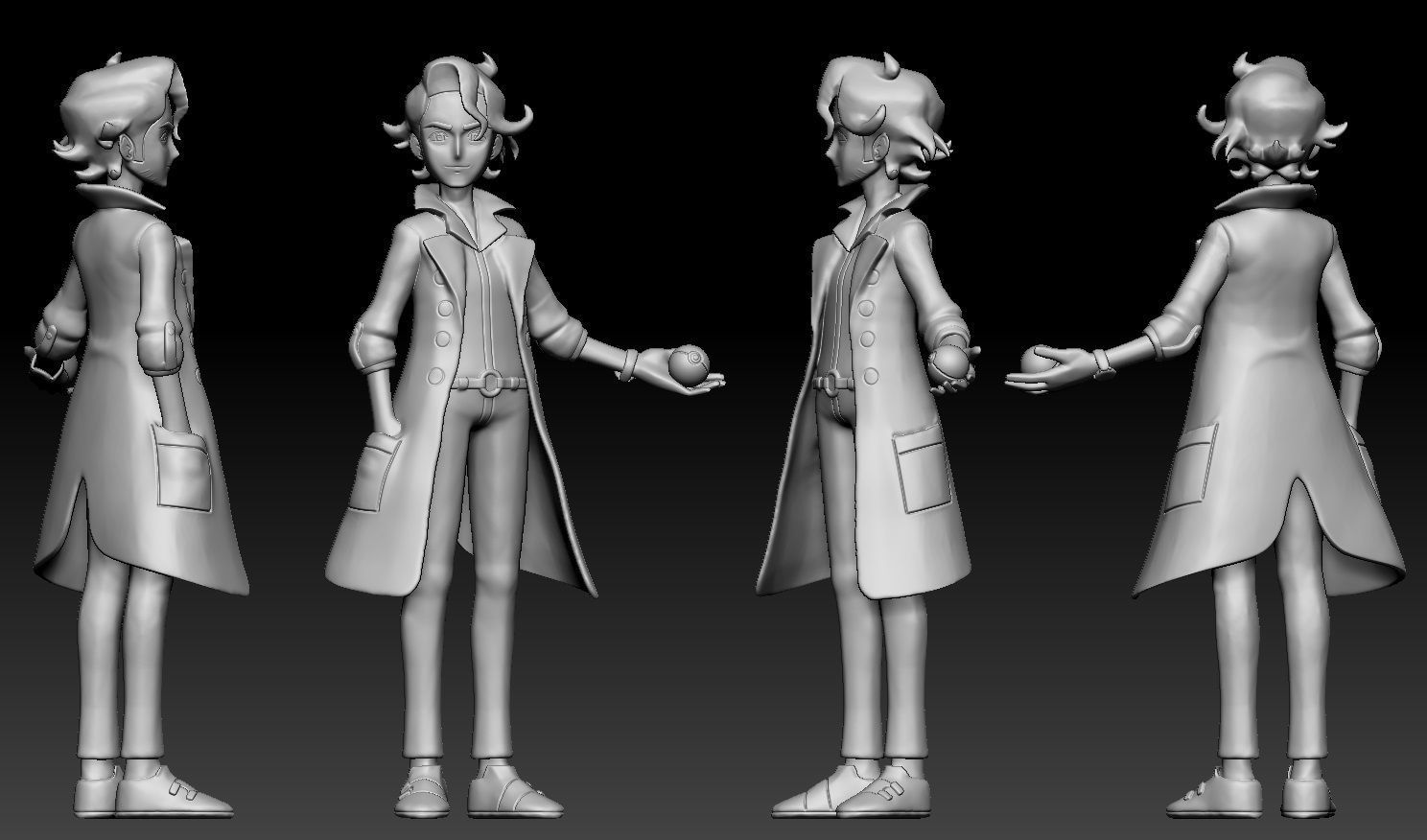 Pokemon Kalos Professor Sycamore 3D print model_2