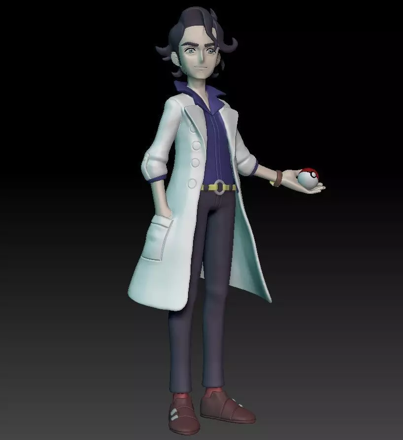 Pokemon Kalos Professor Sycamore 3D print model_0