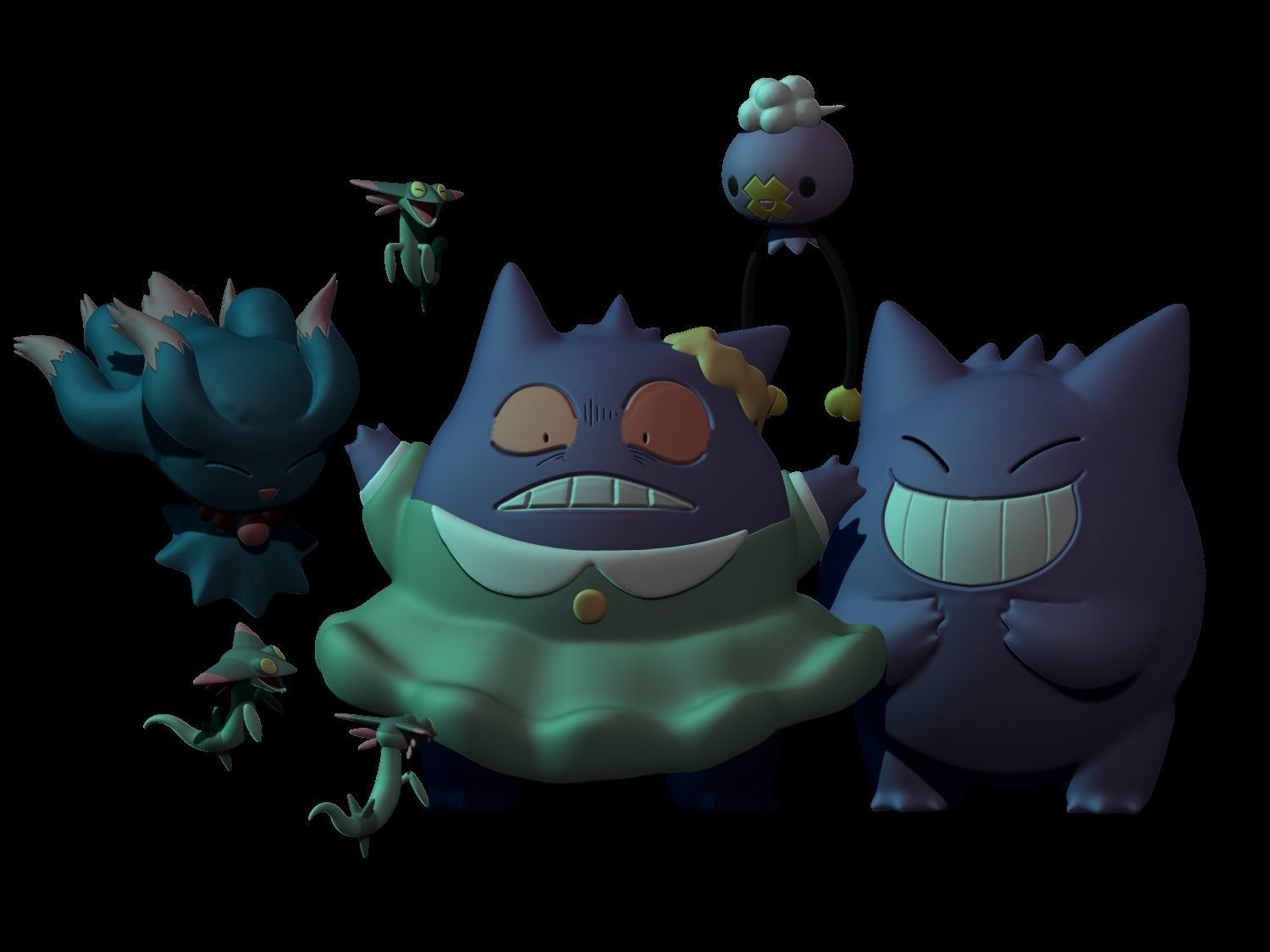 Pokemon Gengar Shouko Poketoon TV 3D print model_1
