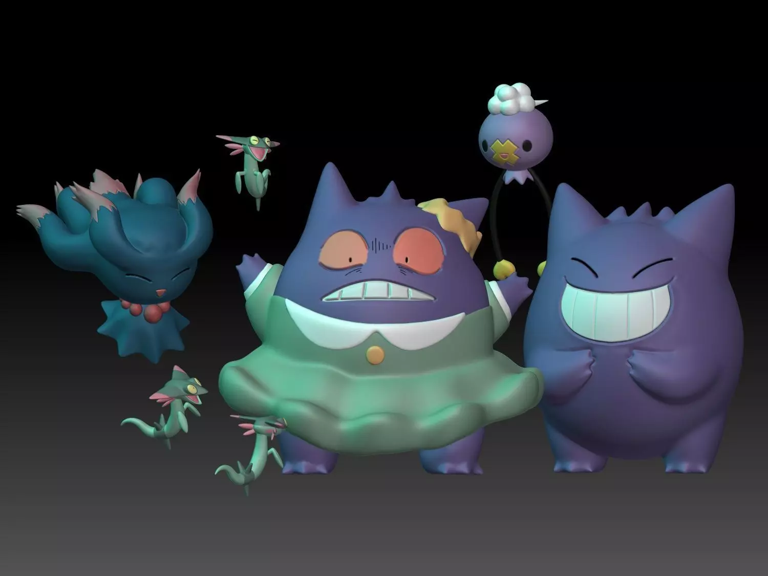 Pokemon Gengar Shouko Poketoon TV 3D print model_0