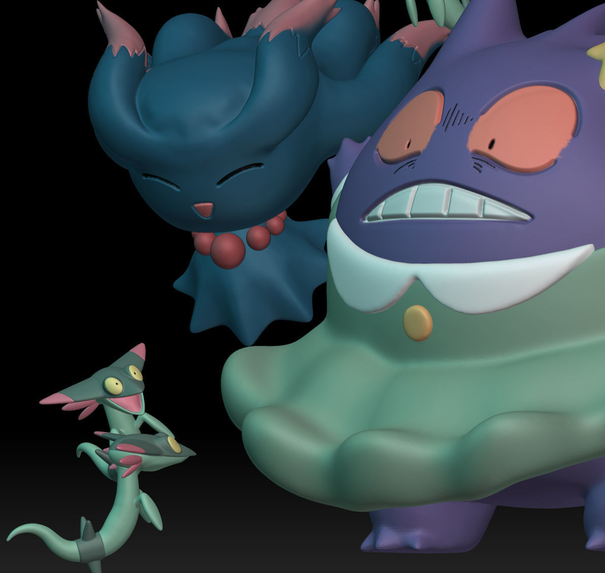 Pokemon Gengar Shouko Poketoon TV 3D print model_4