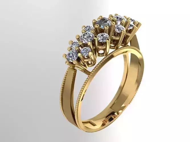 Ring jewelry 3D print model 3D print model 2021