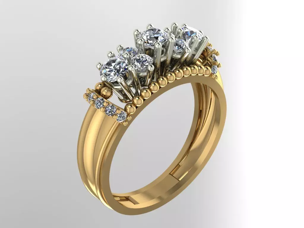 Ring jewelry 3D print model 3D print model 2021 3D print model_0