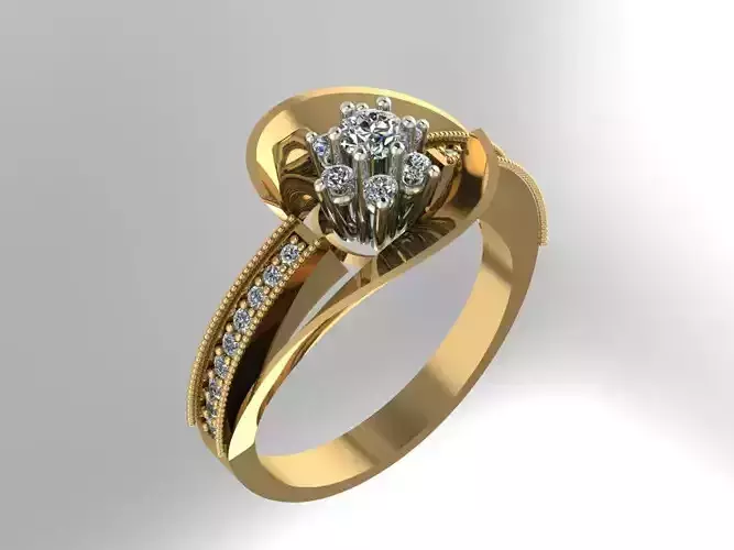 Ring jewelry 3D print model 3D print model 2021