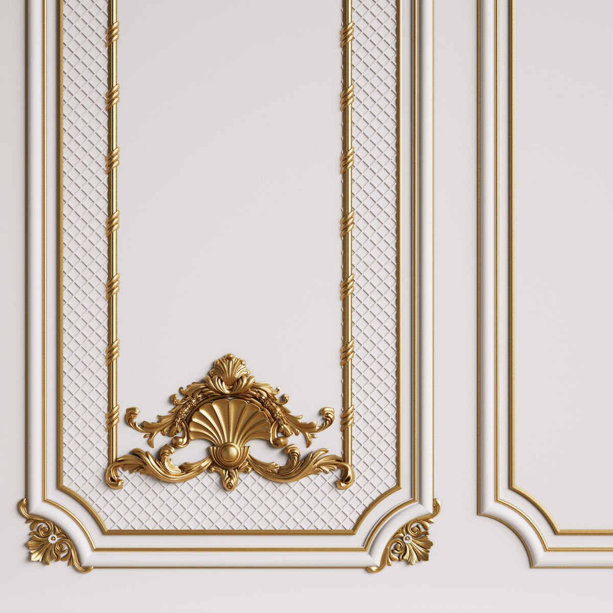 Classic Interior Decor 3 3D model_2