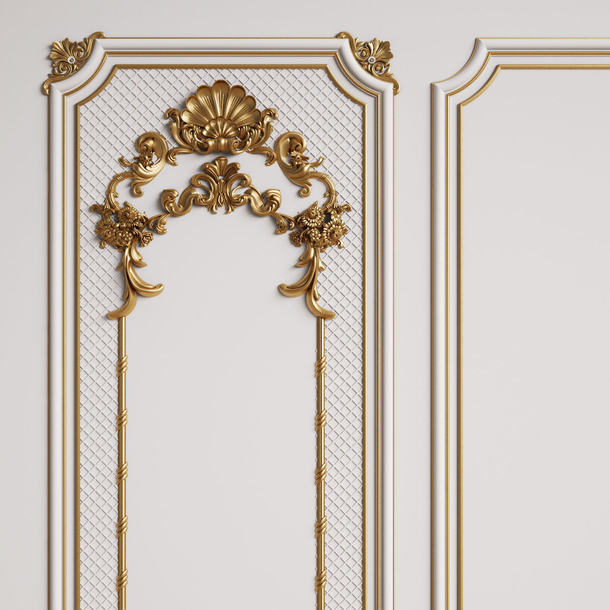 Classic Interior Decor 3 3D model_1