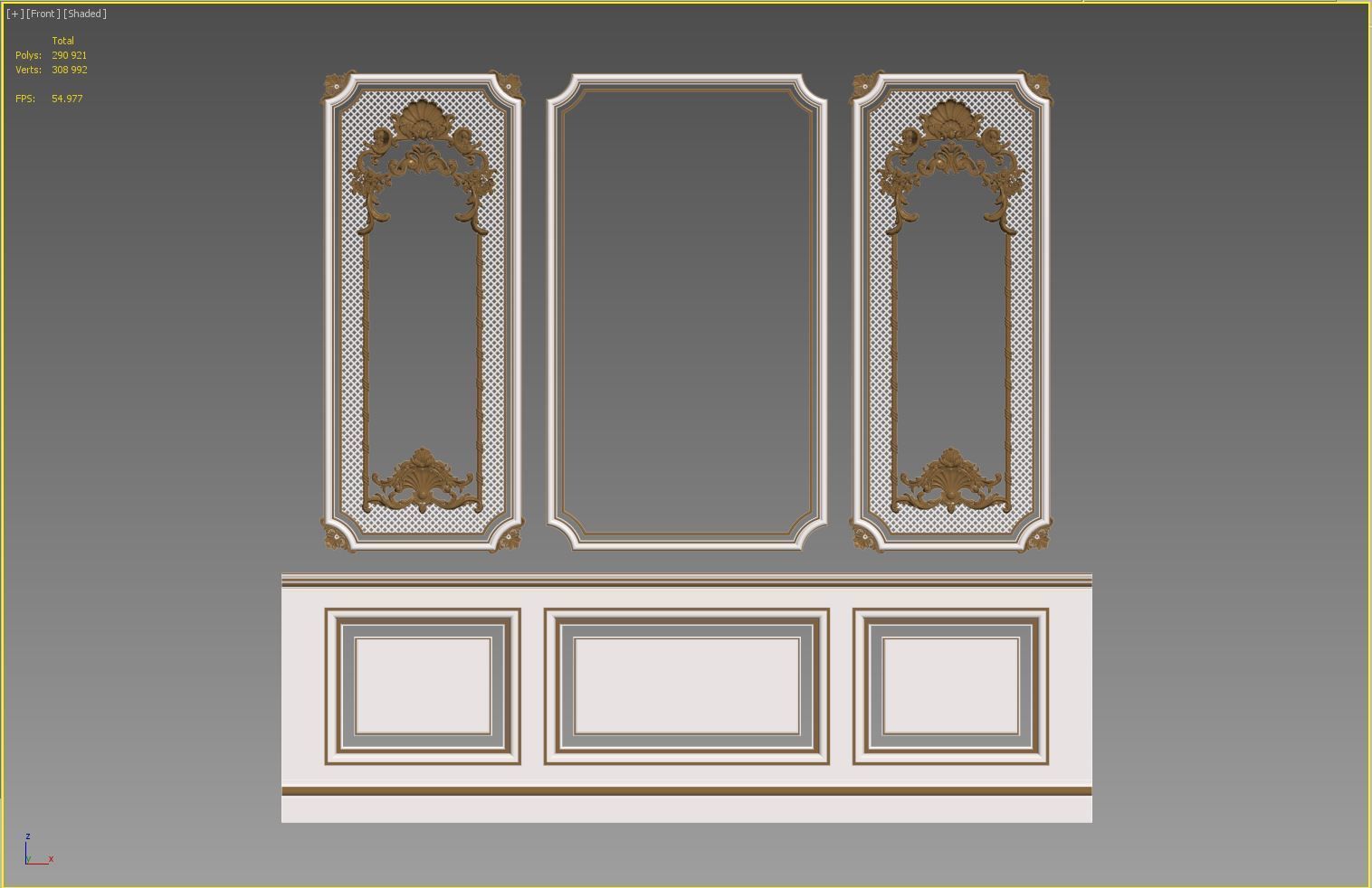 Classic Interior Decor 3 3D model_4